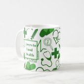 医療パーソナライズされたテーマ医療プロフェッショナル コーヒーマグカップ (正面左)