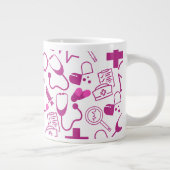 医療パーソナライズされたテーマ医療プロフェッショナル ジャンボコーヒーマグカップ (右)