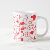 医療パーソナライズされたテーマ医療プロフェッショナル ジャンボコーヒーマグカップ (右)
