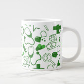 医療パーソナライズされたテーマ医療プロフェッショナル ジャンボコーヒーマグカップ (右)