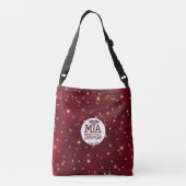 医療パーソナライズされた助手ブルゴーニュ クロスボディバッグ (裏面)