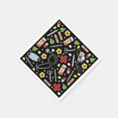 医療パーティー紙ナプキンス スタンダードカクテルナプキン (角)