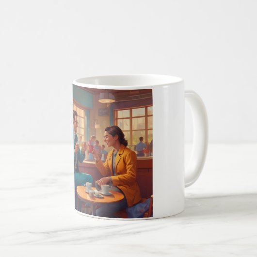 医療ヒーロー向けモーニング燃料マグ コーヒーマグカップ (正面右)