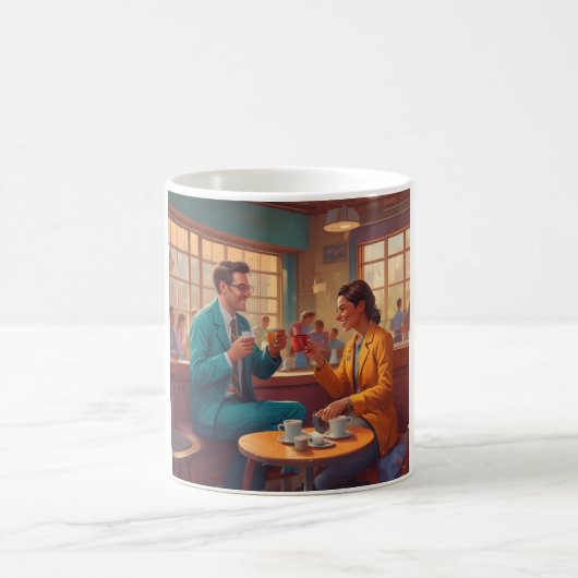 医療ヒーロー向けモーニング燃料マグ コーヒーマグカップ (中央)