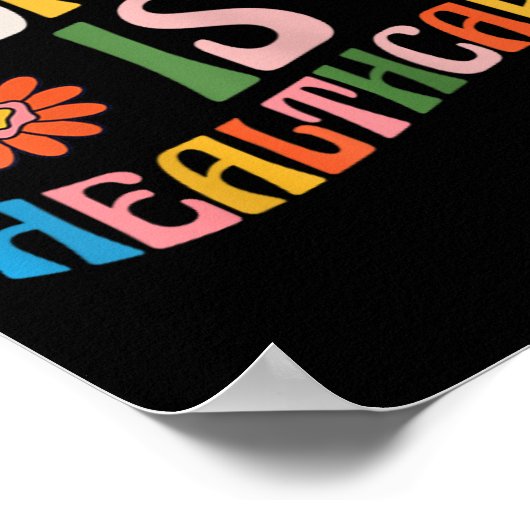 医療フェミニズムのPro Choice Groovyである ポスター (角)