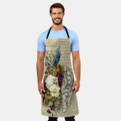 医療フローラの脳解剖ポスター エプロン (着用した状態)