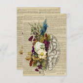 医療フローラの脳解剖ポスター エンクロージャーカード (正面/裏面)