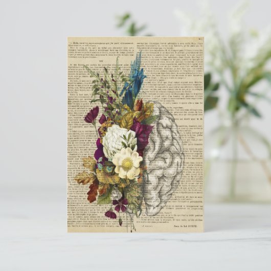 医療フローラの脳解剖ポスター エンクロージャーカード (スタンド正面)