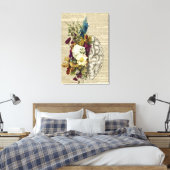 医療フローラの脳解剖ポスター キャンバスプリント (インサイチュ (寝室))