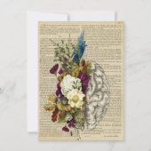 医療フローラの脳解剖ポスター サンキューカード (裏面)