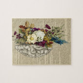 医療フローラの脳解剖ポスター ジグソーパズル (横)