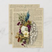 医療フローラの脳解剖ポスター セーブザデート (正面/裏面)