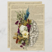 医療フローラの脳解剖ポスター セーブザデート (正面/裏面)