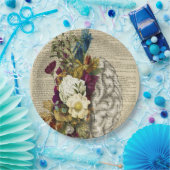 医療フローラの脳解剖ポスター ペーパープレート (パーティー)