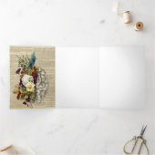 医療フローラの脳解剖ポスター 三つ折り招待状 (内部)