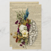 医療フローラの脳解剖ポスター 便箋 (正面/裏面)