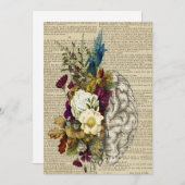 医療フローラの脳解剖ポスター 招待状 (正面/裏面)