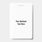 医療プロフェッショナルカスタム写真と文字バッジ バッジ (裏面)