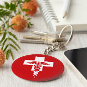 医療プロフェッショナルキーチェーン キーホルダー (側面)