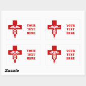 医療プロフェッショナルステッカーカスタマイズ、 長方形シール (シート)