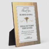 医療プロフェッショナルパーソナライズされたサンキュープラーク フォトプラーク (側面)