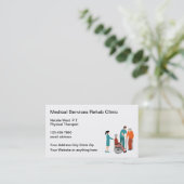 医療プロフェッショナルフィジカルセラピー 名刺 (スタンド正面)