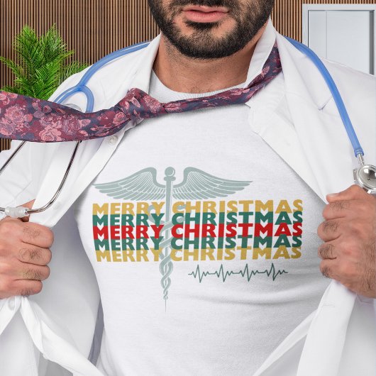 医療プロフェッショナルメリークリスマス Tシャツ