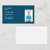 医療プロフェッショナル写真テンプレート名刺 名刺 (正面/裏面)