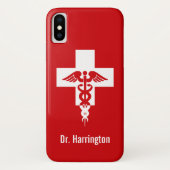 医療プロフェッショナル名前をカスタムする電話事例 Case-Mate iPhoneケース (裏面)