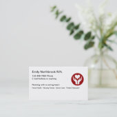 医療プロフェッショナル登録ナースハートシンボル 名刺 (スタンド正面)