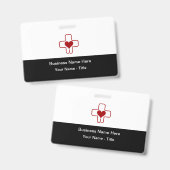 医療プロフェッショナル衛生名前をカスタムするバッジ バッジ (正面＆裏面)