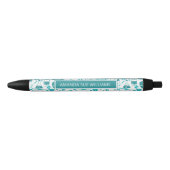 医療プロフェッショナル/学生「名前の追加」モノグラム 黒ボールペン (正面)