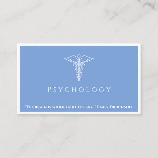 医療プロフェッショナル – 心理学の名刺 名刺 (正面)