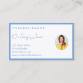 医療プロフェッショナル – 心理学の名刺 名刺 (裏面)