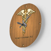 医療プロ – チークパーソナライズされた(壁時計) ラージ壁時計 (傾斜)