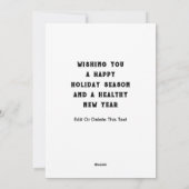 医療ホリデーカード シーズンカード (裏面)