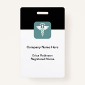 医療ホーム保健分野のスタッフ名バッジ バッジ (裏面)