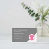 医療ユニフォーム供給業者 名刺 (スタンド正面)