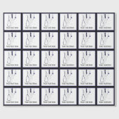 医療ラボコートドクターカスタム包装紙 ラッピングペーパー (フラット)