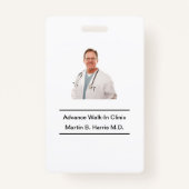 医療事務スタッフ バッジ (裏面)