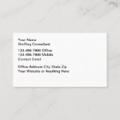 医療人員募集雇用 名刺 (裏面)