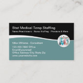 医療人材派遣会社の高級名刺 名刺 (正面)