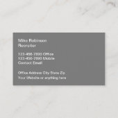 医療人材派遣雇用庁 名刺 (裏面)