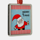 医療休暇のギフト メタルオーナメント (右)