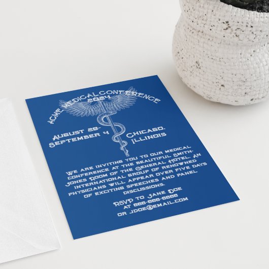 医療会議ヴィンテージスタイル 招待状