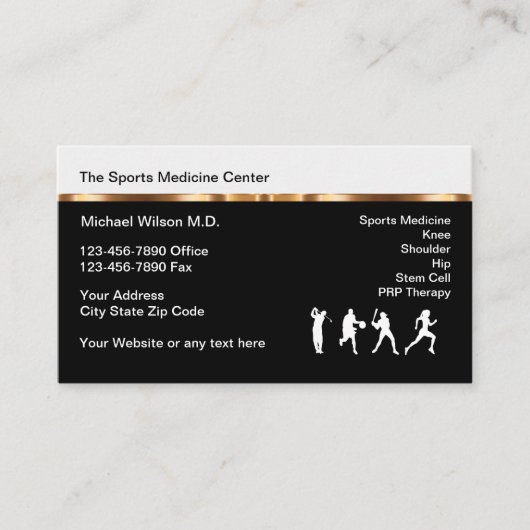 医療体育医医診療室 名刺 (正面)