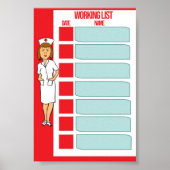 医療作業一覧 ポスター (正面)