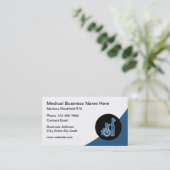 医療保健介護ハンディキャップテーマ 名刺 (スタンド正面)