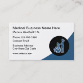 医療保健介護ハンディキャップテーマ 名刺 (正面)