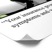 医療保険おもしろいユーモアのポスター ポスター (角)